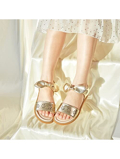 GINFIVE Toddler Girls Sandals Little Girls Kids Summer Shoes Toddler Sandals