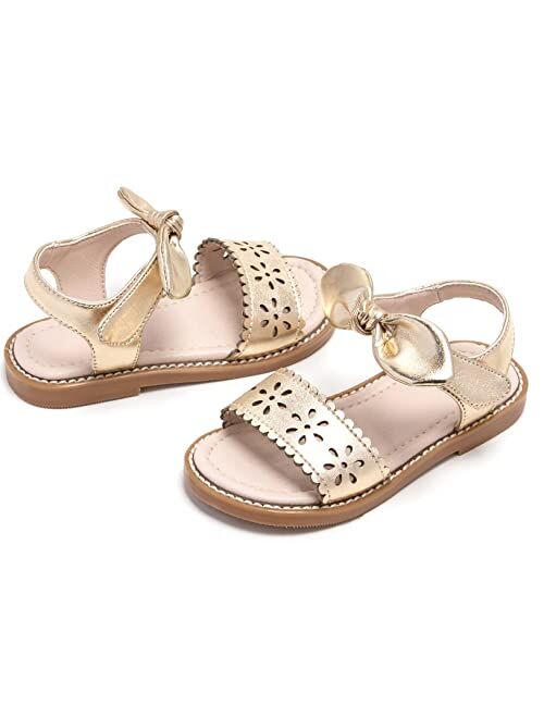 GINFIVE Toddler Girls Sandals Little Girls Kids Summer Shoes Toddler Sandals