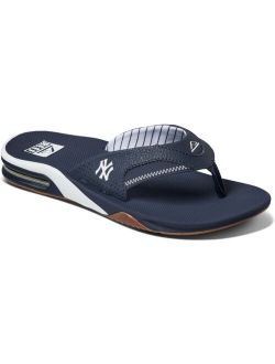 Men's Navy New York Yankees Fanning Bottle Opener Sandals