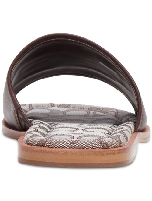 COACH Men's Signature Jacquard Slide Sandals