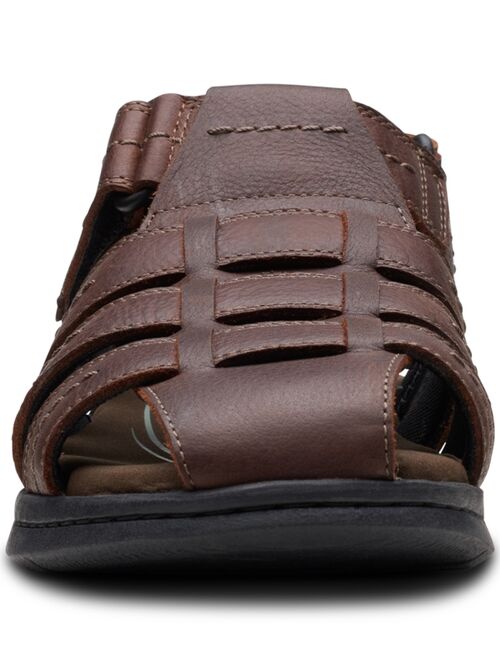 Clarks Men's Walkford Fish Tumbled Leather Sandals