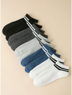 10pairs Men Expression Pattern Ankle Socks