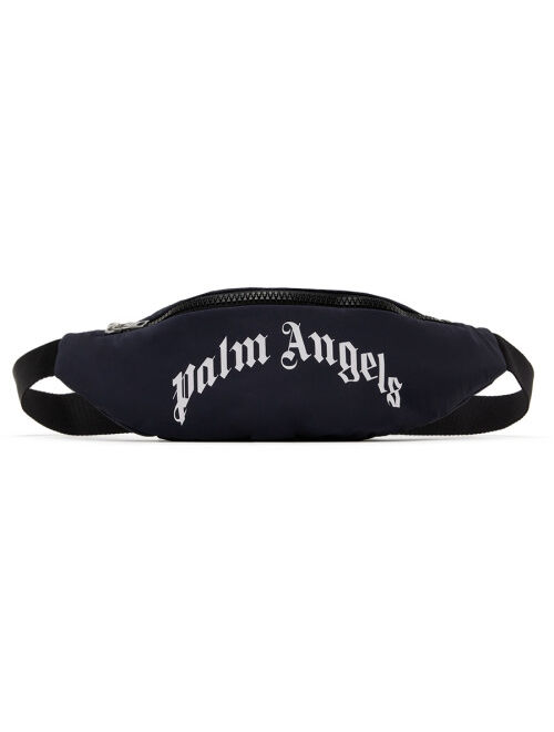 PALM ANGELS Kids Blue Curved Pouch