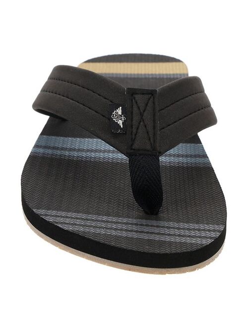 Dockers Core Collection Men's Printed Stripe Flip Flop Sandals