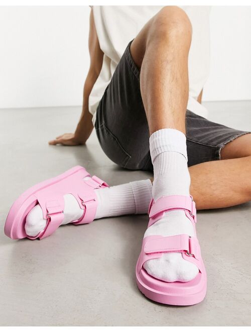 ASOS DESIGN sandals in pink