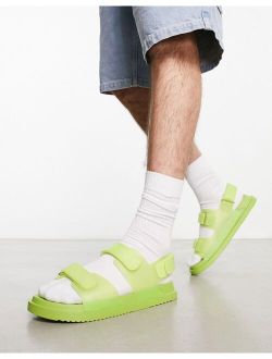 sandals in yellow translucent