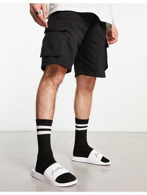 Jack & Jones script slides in white