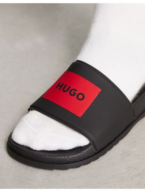 HUGO Match It box logo slides in black
