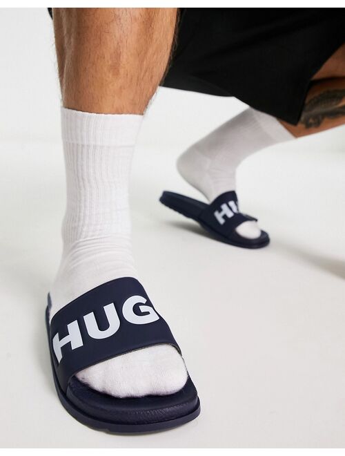 HUGO Match It logo slides in navy