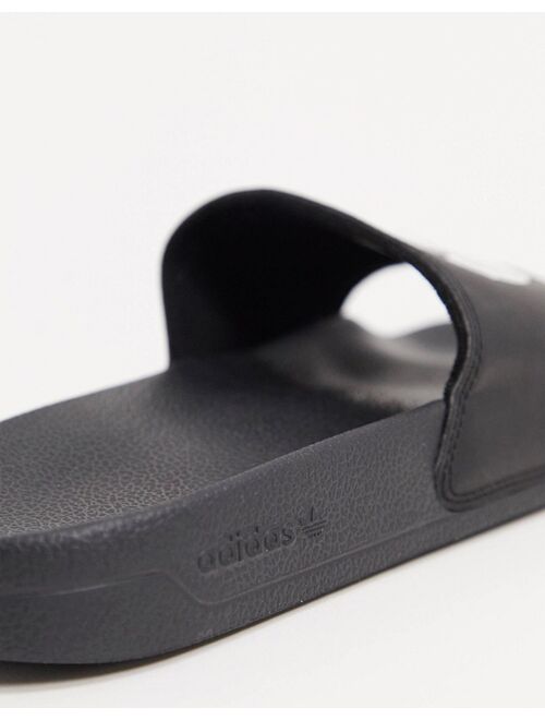 adidas Originals adilette Lite sliders in black