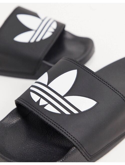 adidas Originals adilette Lite sliders in black