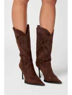 Jeffrey Campbell Sabotage Suede Cowboy Boot