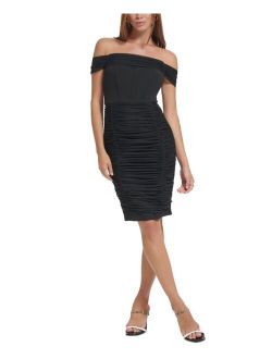 Women's Off-The-Shoulder Corset Ruched Dress