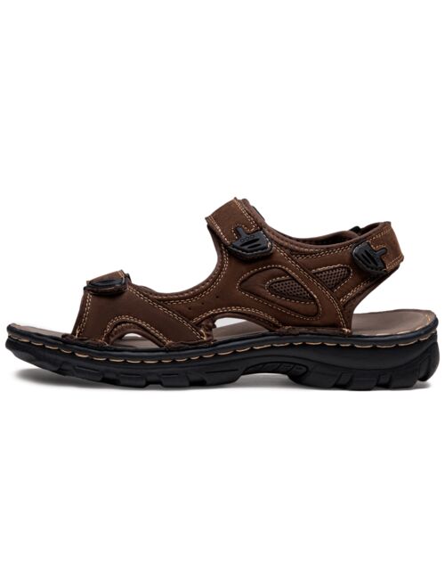 SHOESMALL Jousen Men s Sandals Leather Summer Outdoor Arch Support Casual Genuine Beach Fisherman Sandals for Men