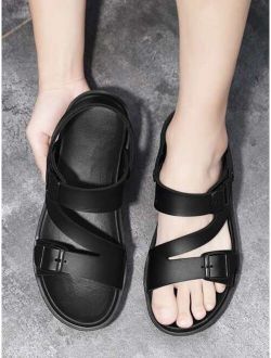 Men Buckle Decor Sandals Fashionable Casual Sandals For Summer