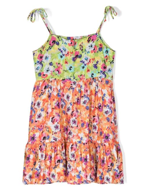 MSGM Kids floral-print sleeveless dress