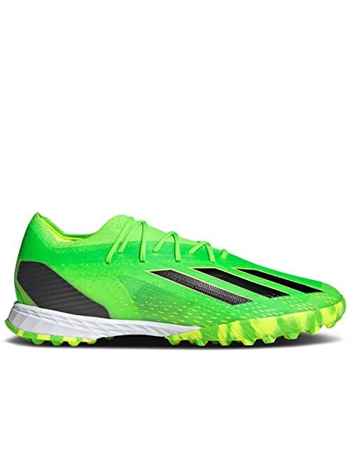 adidas X SPEEDPORTAL.1 Turf Unisex Football Soccer Shoes, Solar Green/Core Black/Solar Yellow