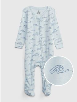 Baby Print Footed One-Piece