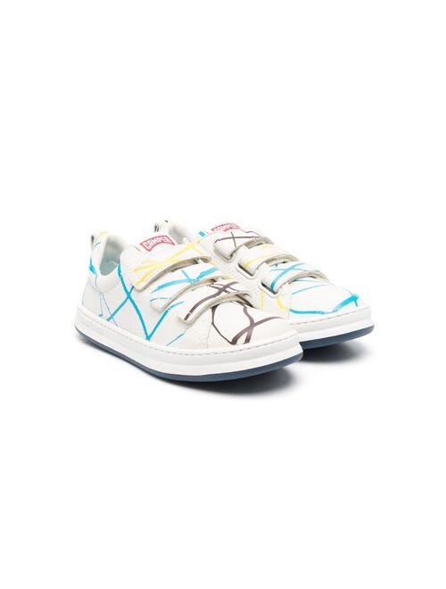 Camper Kids graphic-print leather sneakers