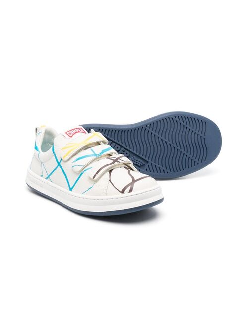 Camper Kids graphic-print leather sneakers