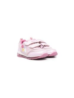 Kids smiley-patch low-top sneakers