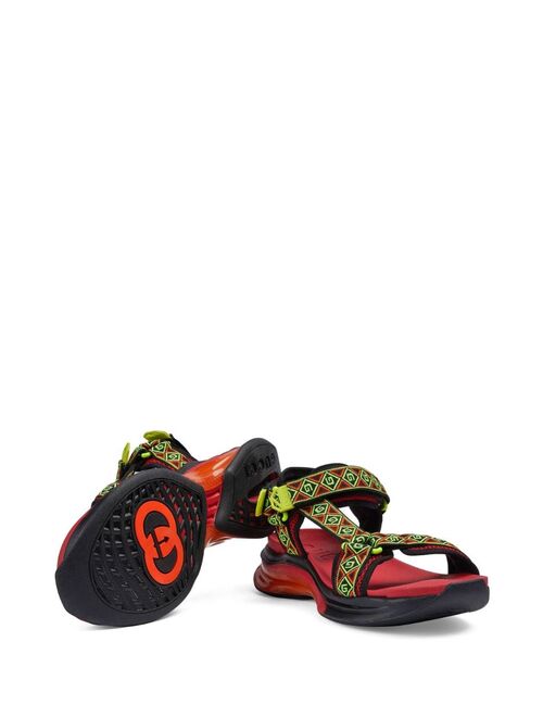 Gucci Run logo-print sandals