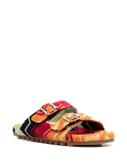 Missoni zigzag-print buckled sandals