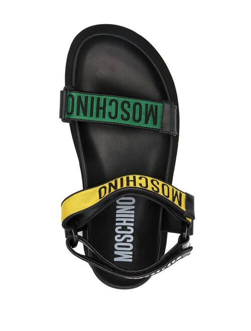 Moschino logo-print strap sandals