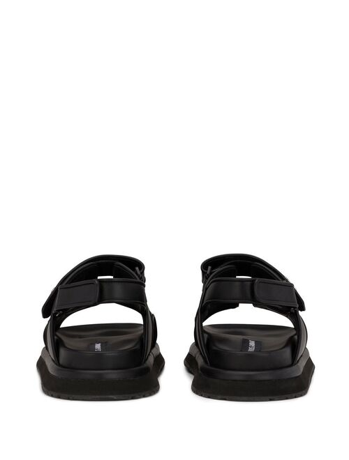 Dolce & Gabbana logo-plaque leather sandals