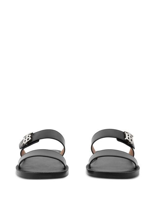 Burberry monogram-motif leather sandals