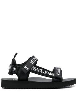 Jeans Couture logo-print strappy sandals