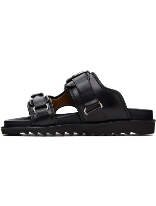 Toga Virilis Black Polished Sandals