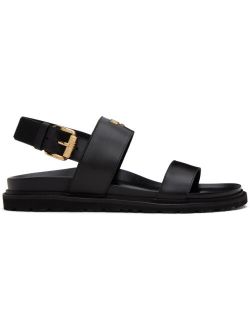 Black Leather Sandals