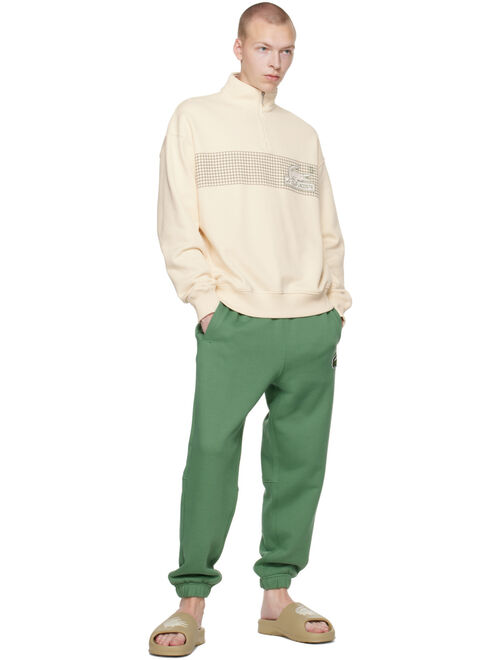 Lacoste Taupe Croco 2.0 Slides