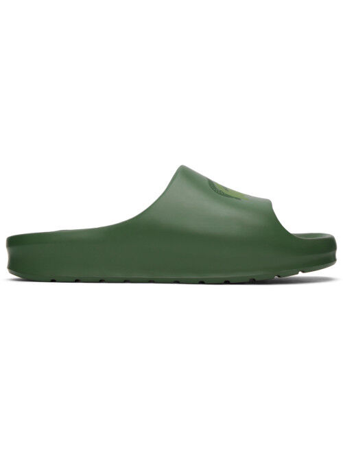 Lacoste Green Croco 2.0 Slides
