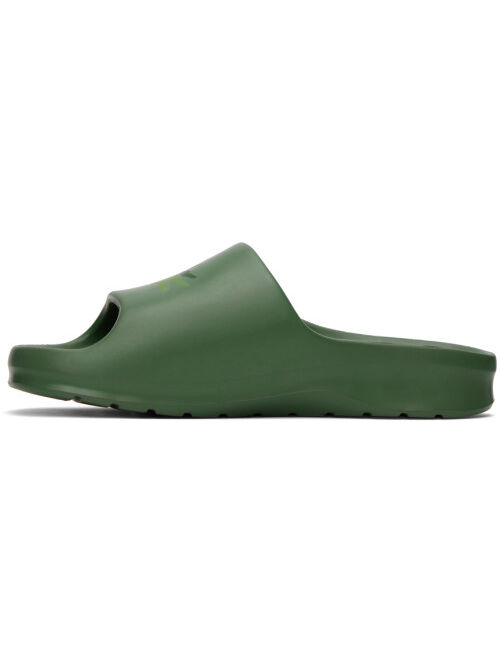 Lacoste Green Croco 2.0 Slides
