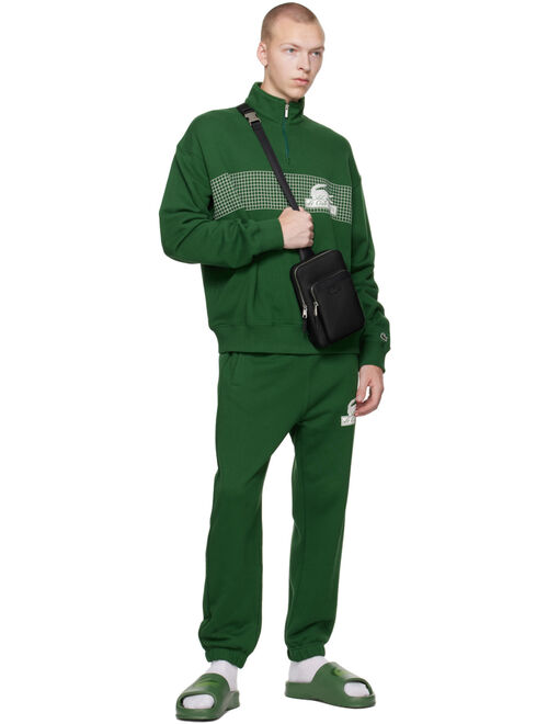 Lacoste Green Croco 2.0 Slides