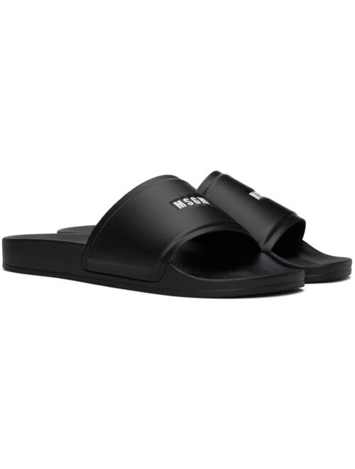 MSGM Black Micro Logo Slides