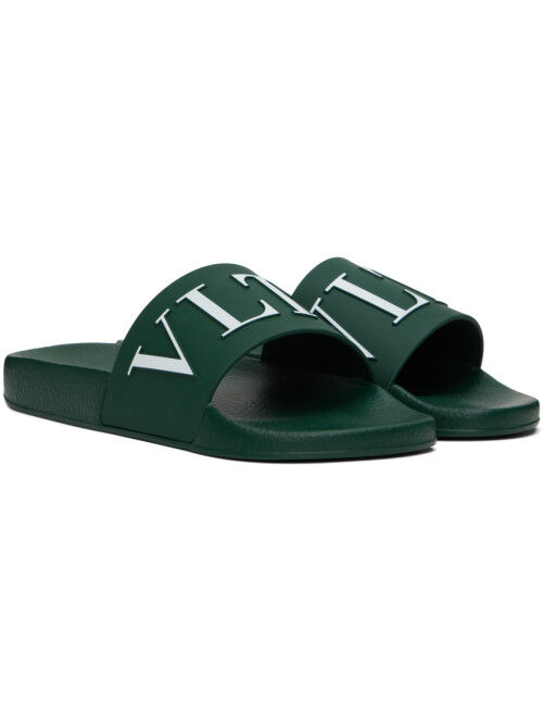 Valentino Garavani Green 'VLTN' Slides