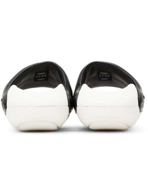 Balmain Black & White B-IT Sandals