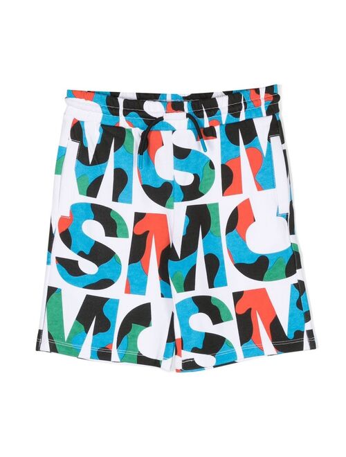 Stella McCartney Kids initial-print shorts