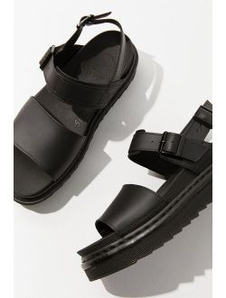 Voss Black Leather Sandal