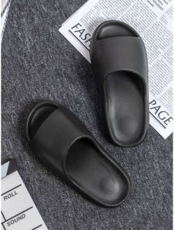 Men s Fashionable Eva Solid Color Slippers For Street Beach And Outdoor