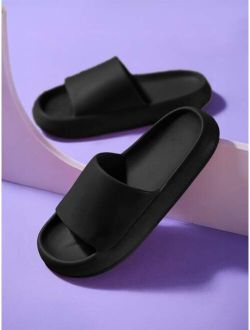 Men Minimalist Single Band Slides Fashion Slippers