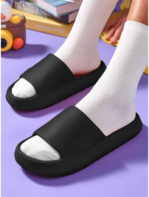 Men Minimalist Single Band Slides Fashion Slippers
