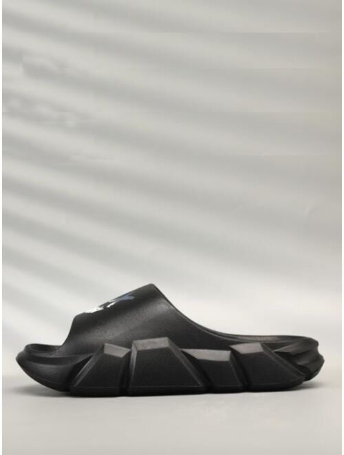 Men Grimace Pattern Slides Fashion Slippers