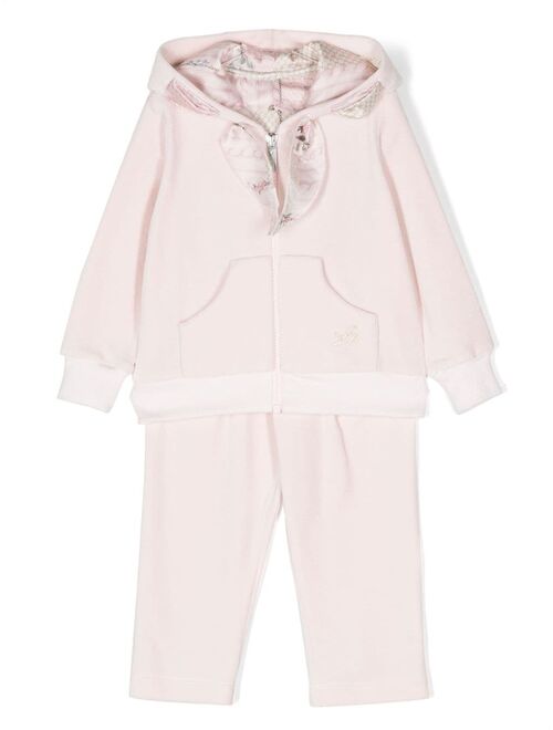 Lapin House bow-detail hooded tracksuit