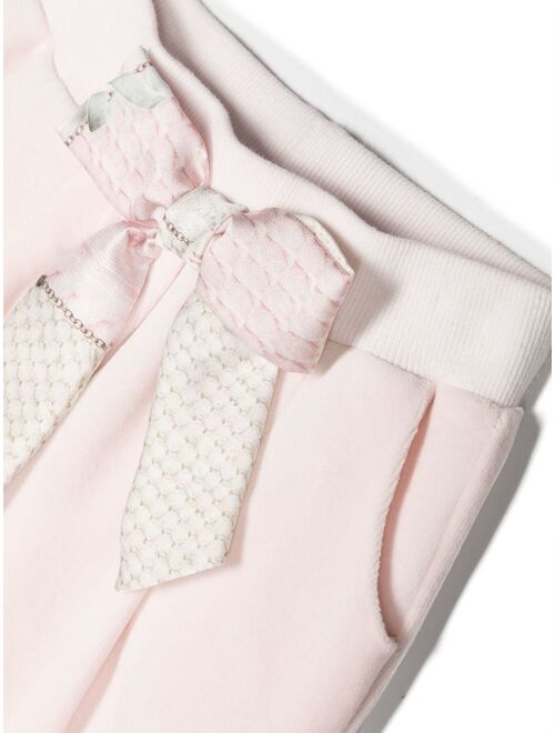Lapin House bow-detail hooded tracksuit