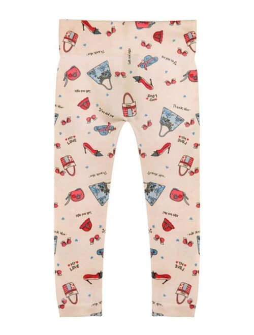 MEMOI Girl's Shopaholic Fashion Leggings for Toddler/Child