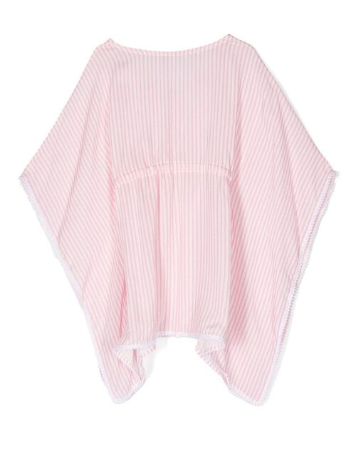 Lapin House striped bat-sleeve blouse